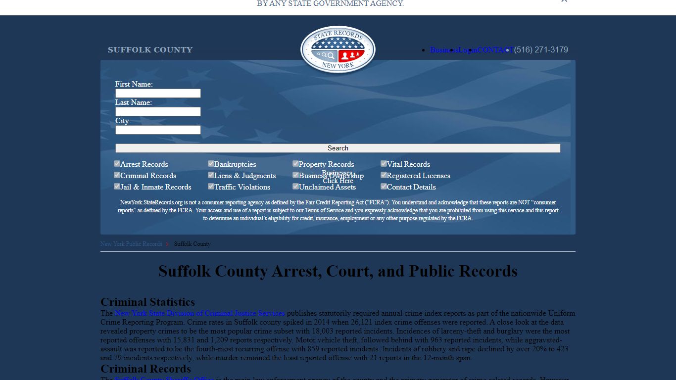 Suffolk County Arrest, Court, and Public Records
